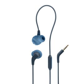 JBL Endurance Run 2 Wired - Blue - Waterproof Wired Sports In-Ear Headphones - Hero JBL Endurance Run 2 Wired - Blue - Waterproof Wired Sports In-Ear Headphones - Hero